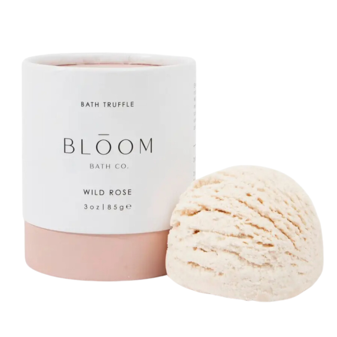 Luxurious Wild Rose Bath Truffle by Bloom Bath Co: A floral escape for a soothing and fragrant bath experience.