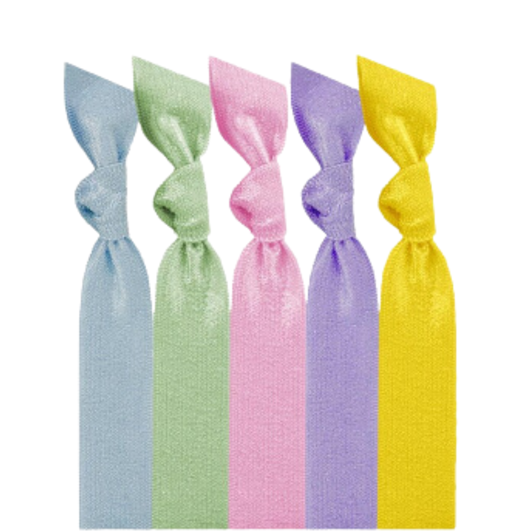 Emmi Jay ribbon ties. A five pack of pastel colors.
