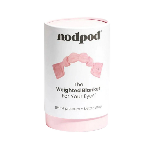 Nod Pod Weighted Sleep Mask, providing soothing comfort for deep relaxation and restful sleep.