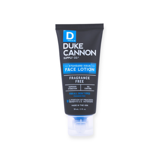 Duke Cannon Men’s Face Lotion – a hydrating powerhouse for men's skin. Experience ultimate nourishment and moisture. Available online at Me To You Box.