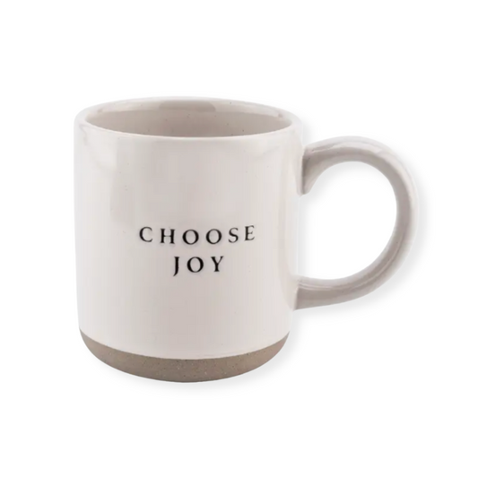 Sweet Water Decor choose joy stoneware mug. Elevate your mornings with the Choose Joy Stoneware Mug, a delightful addition to your daily ritual. Discover bliss in every sip, available now at Me To You Box.