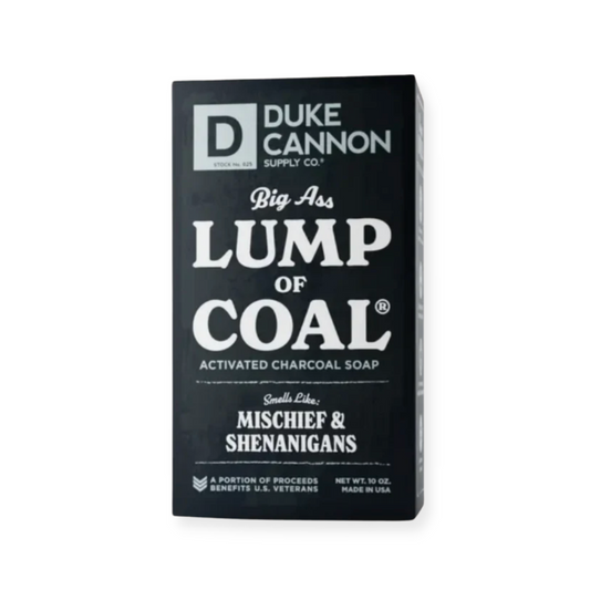 Duke Cannon Lump of Coal soap. Experience the bold freshness of Duke Cannon's Big Bar of Soap, a must-have for the modern man. Available online at Me To You Box for a convenient shopping experience.