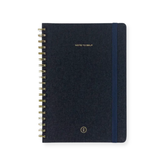 Elegant Notes To Self Linen Journal, a perfect companion for reflection and inspiration. Available to personalize your own gift box at Me To You Box.