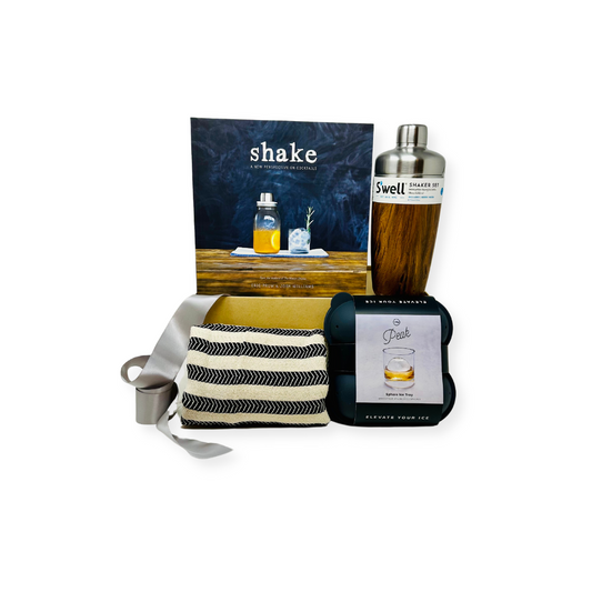 Vibrant cocktail ingredients in Shake It Up Deluxe Kit for a spirited celebration.