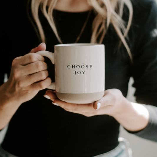 Sip in Style! Indulge in the Choose Joy Stoneware Mug, a perfect blend of comfort and chic. Find yours at Me To You Box for a touch of joy in every moment.