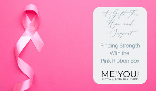 A pink ribbon on a pink backgroud at the top of a blog about breast cancer warrior gift ideas.