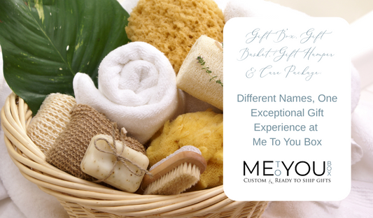 A wicker basket filled with sponges and soaps for bathing.