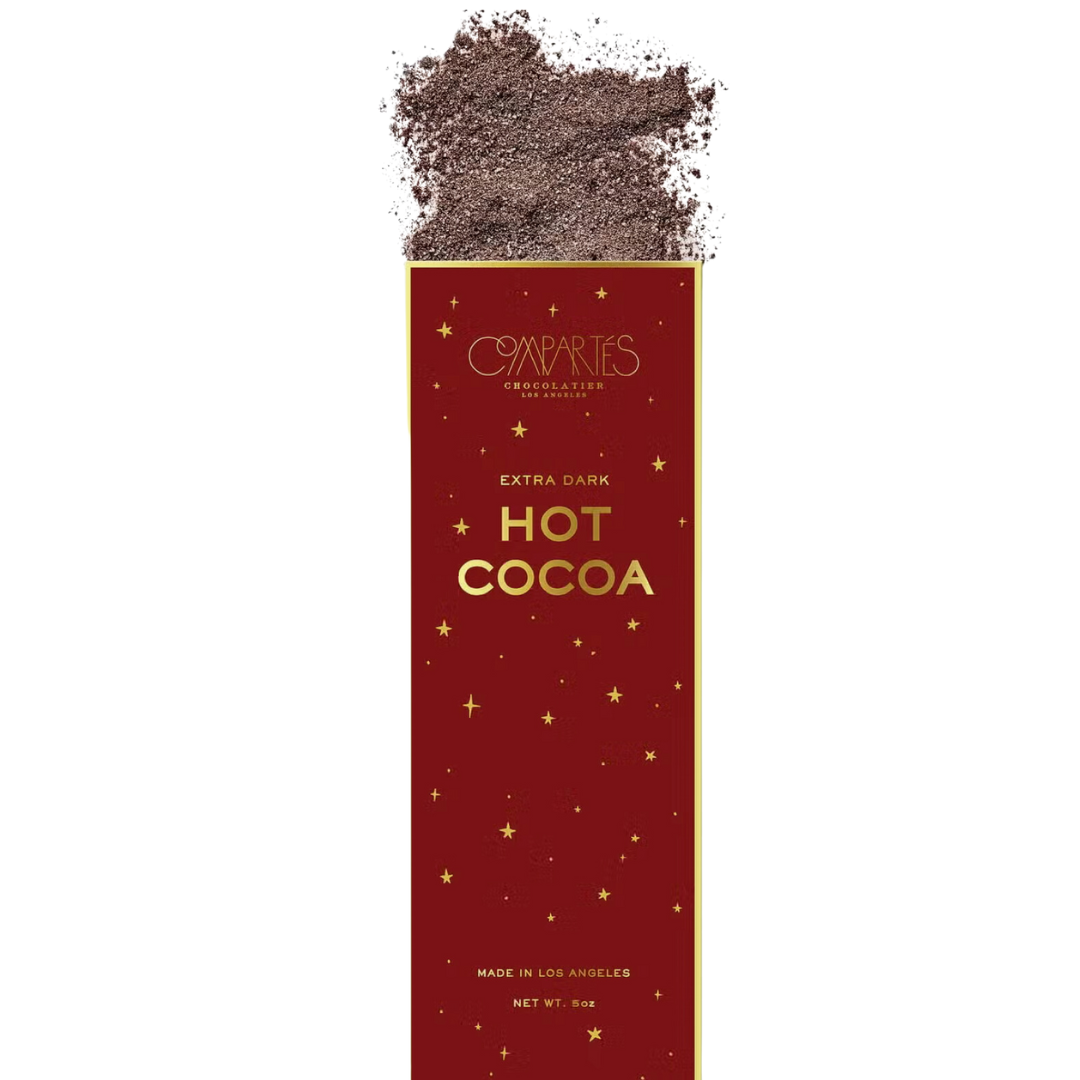 5oz Compartés Extra Dark Hot Cocoa Mix: Rich, indulgent blend for a velvety cocoa experience, perfect for cozy moments.