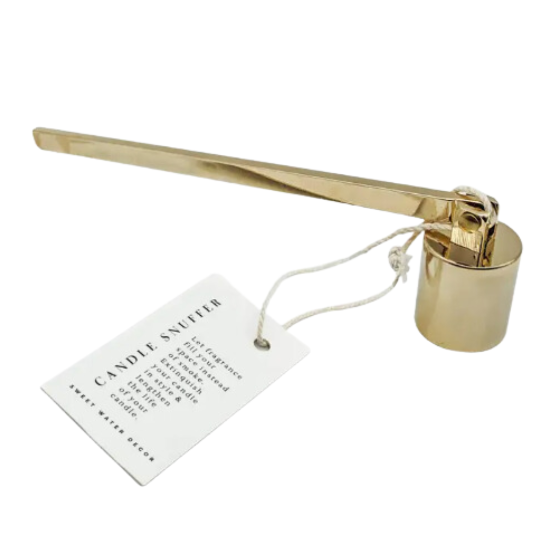 gold candle snuffer by Sweet Water Decor