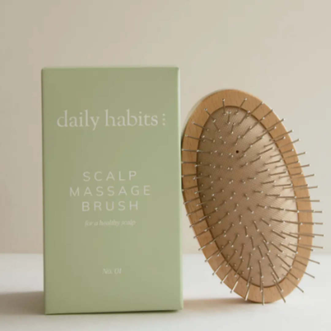 daily habits scalp massage brush