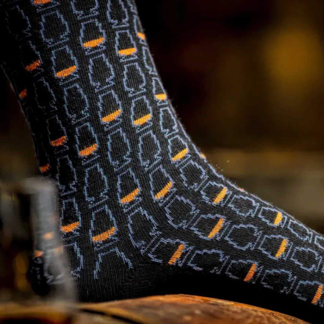 socks with whisky glasses