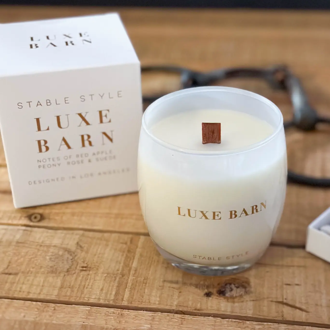 Stable Style Luxe Barn glass candle