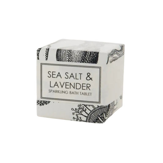 Invigorating Sea Salt & Lavender Sparkling Bath Tablet - A luxurious bath experience awaits! Infused with the soothing blend of sea salt and lavender, this fizzy tablet is a perfect addition to your self-care routine. Available for customization in your Me To You Box gift creation!