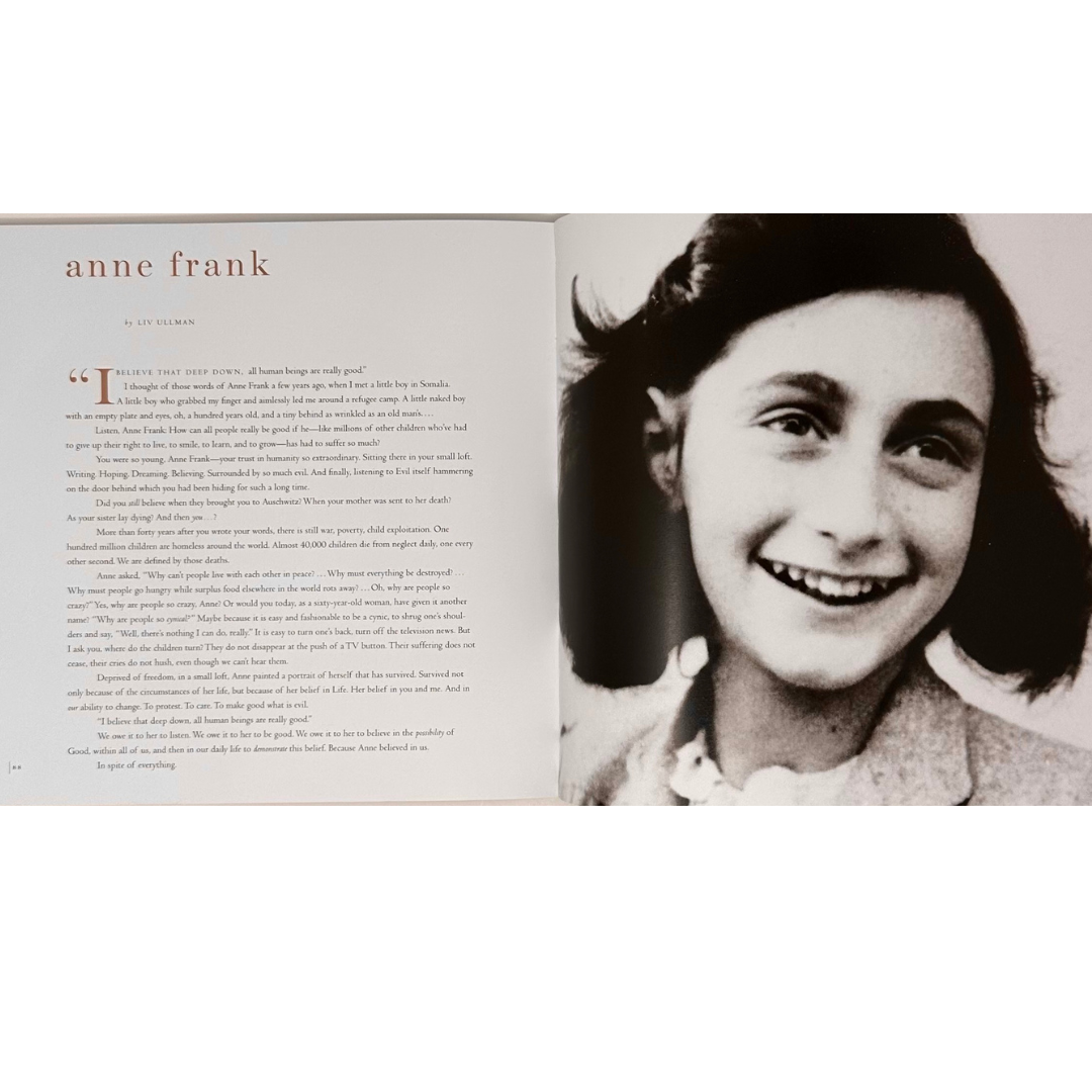 Legends book: Unveiling the impact of extraordinary women such as Anne Frank.