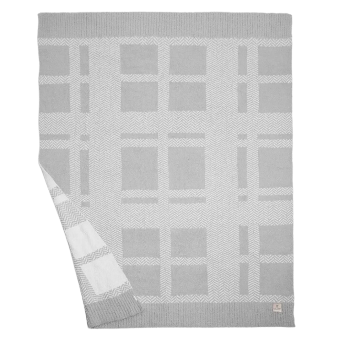 Indulge in the cozy allure of the Luxury Knit Grey and White Herringbone Throw Blanket. Create a personalized gift by including it in your Me To You Box – a harmonious blend of luxury and sentiment in every stitch.