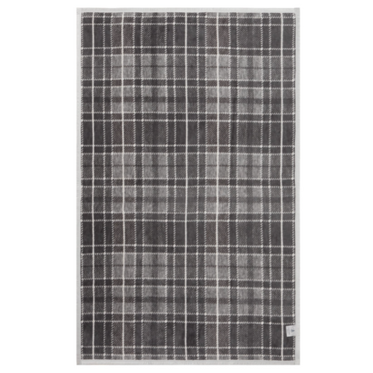 A durable, heirloom-quality blanket that resists shrinking and pilling, perfect for snuggling, with stylish yarn colors including light grey and grey, designed for easy care.