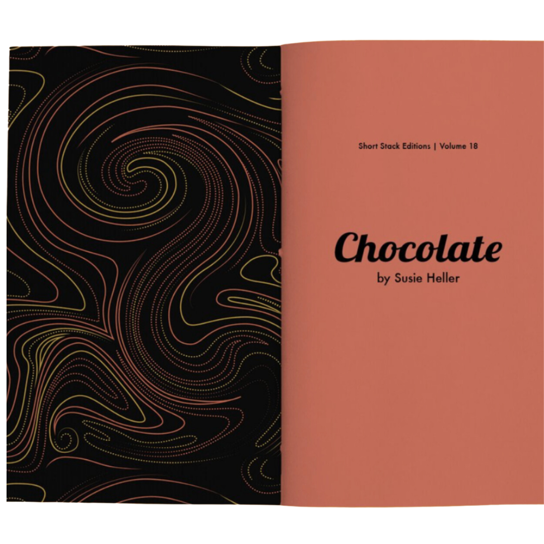 Cover of a chocolate recipe book showcasing a decadent collection of chocolate desserts.