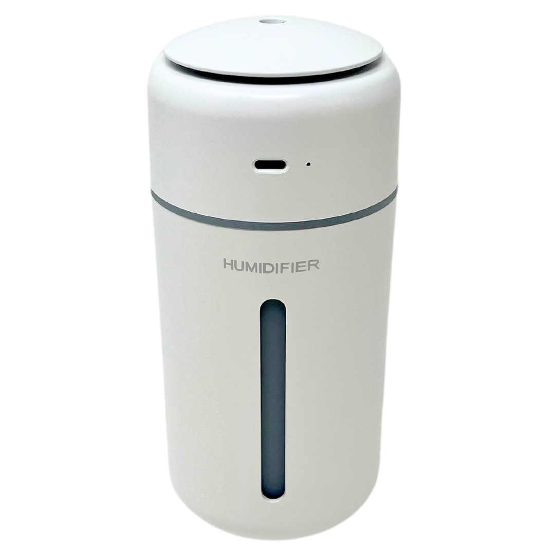 USB-powered portable humidifier with polymer fog technology for clean moisture diffusion. Ideal for living rooms, baby rooms, and dorms, with a quiet, radiation-free design.