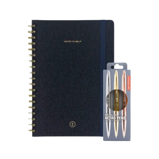 Linen Journal + Pen Set