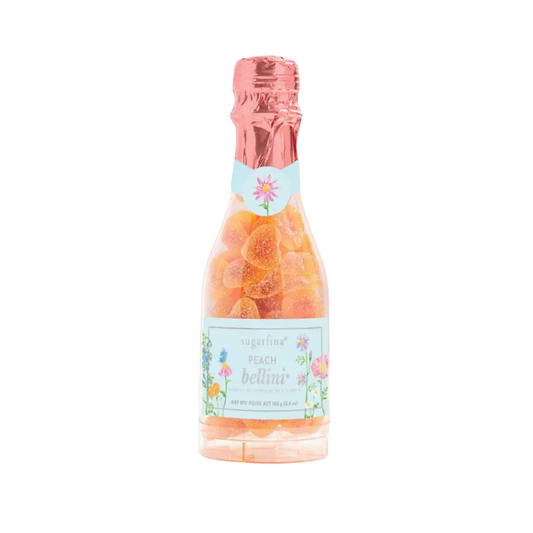 Sugarfina's Peach Bellini Gummies Celebration Bottle, a sweet and sparkling delight perfect for any occasion. Add this fruity treat to your custom gift box at Me To You Box!