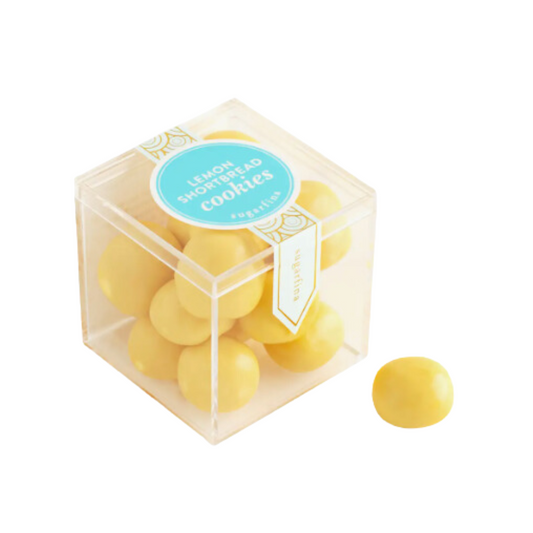 Indulge in Sugarfina's Lemon Shortbread Cookies – a perfect blend of zesty citrus and buttery goodness. Add them to your Me To You Box for a delightful treat!