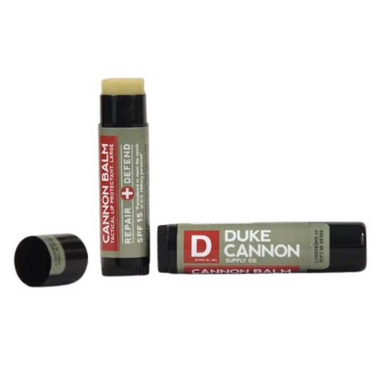 Heavyweight Cannon Balm, designed for tough environments and enriched with organic ingredients for superior lip hydration.