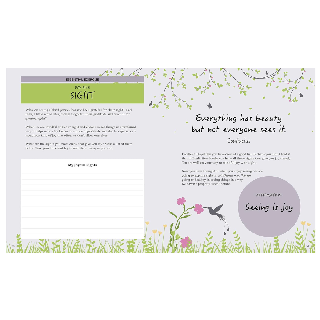 Guided mindfulness journal with softcover design, perfect for birthdays, life transitions, or just-because gifts.