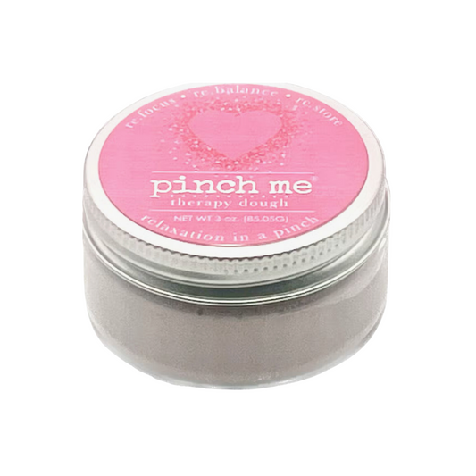 Therapy dough for anxiety. Escape to tranquility with this 3oz pink Love Pinch Me Therapy Dough. Unwind, de-stress, and elevate your senses. Include it in your custom gift box at Me To You Box for a thoughtful and personalized touch.