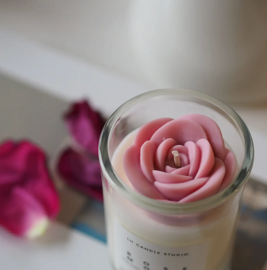 Enhance your ambiance with the soothing aroma of our Rose Mood Candle. Customize your gift experience by including this candle in a build your own gift box at Me To You Box.