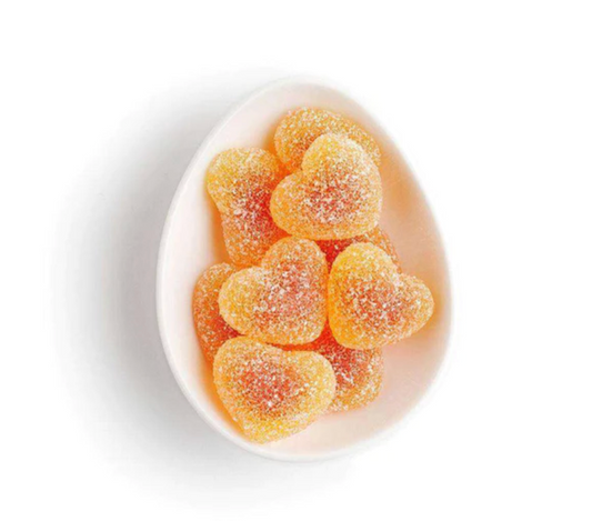 Indulge in the exquisite Peach Bellini Gummies Celebration Bottle by Sugarfina. Elevate your personalized gift box with these delicious, fizzy gummies, available at Me To You Box.