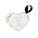 Spongellé White Fresia Pear Heart Shaped Infused Body Buffer - A luxurious, fragrant exfoliating experience for soft, radiant skin.