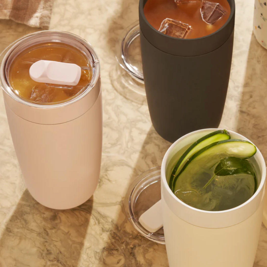 Upgrade your drinkware with this ceramic tumbler, featuring silicone insulation for temperature control. Add it to your Me To You Box for a personalized gift experience. Ideal for any beverage enthusiast.