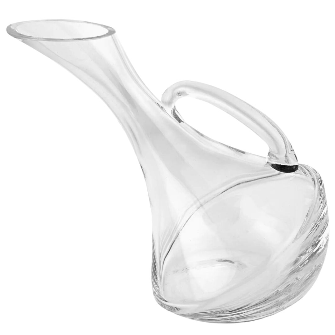 Artisan-made wine decanter, sleek and graceful in design.