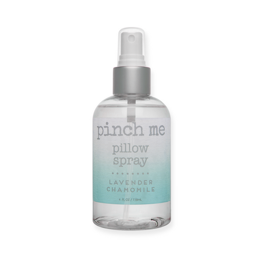 Experience tranquility with Pinch Me Lavender Chamomile Pillow Mist – a soothing blend for serene sleep. Elevate your Me To You Box with this calming addition. Enhance your relaxation ritual with Lavender Chamomile Pillow Mist. Customize your Me To You Box by adding this fragrant touch for a truly personalized gift.