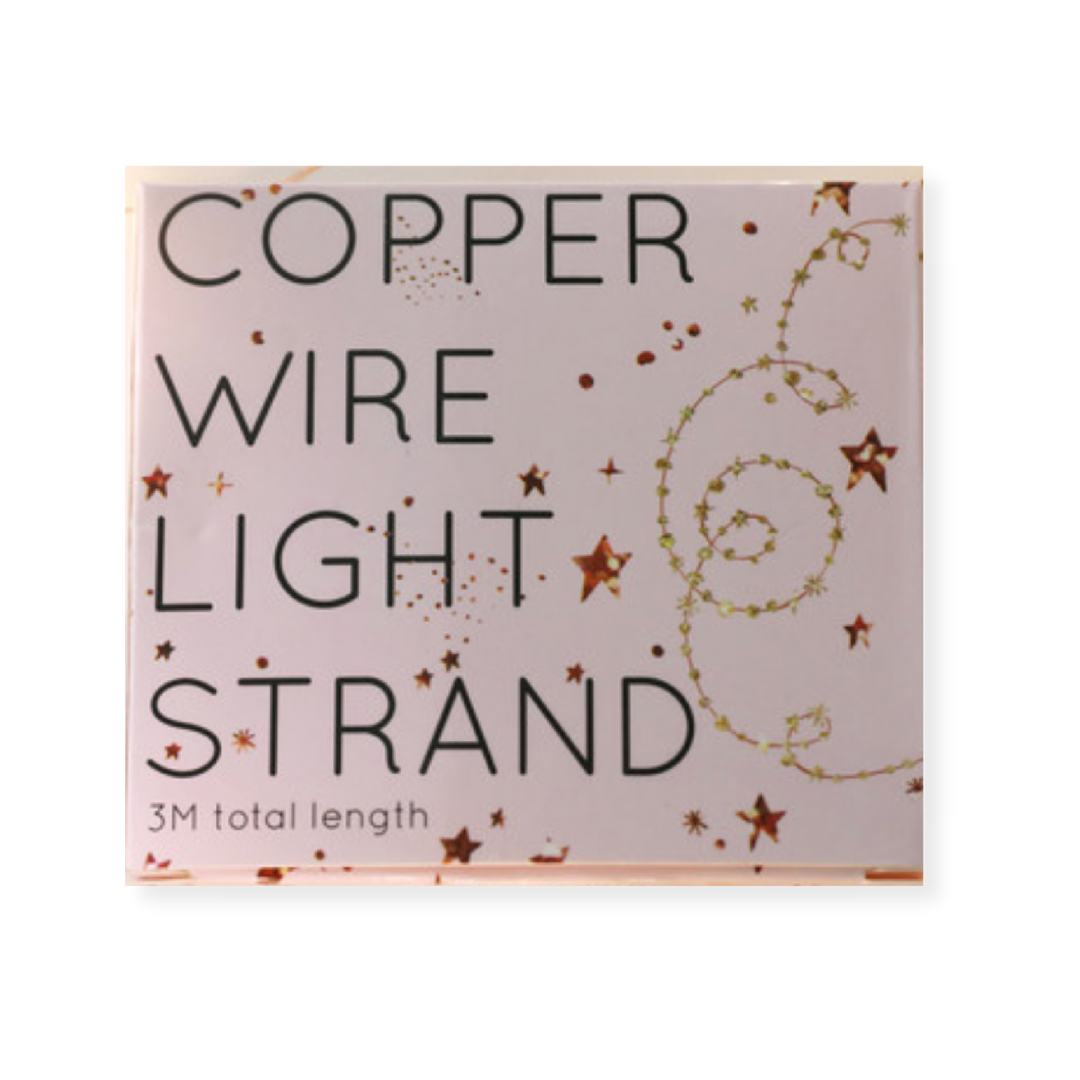 copper wire string lights