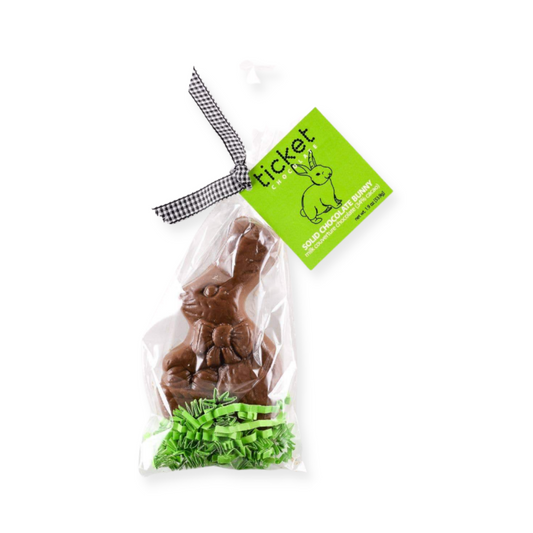 Ticket Chocolate solid milk chocolate Easter bunny