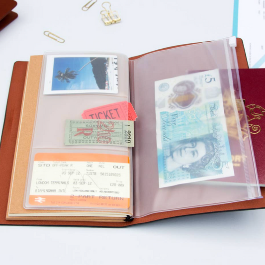 faux leather passport holder