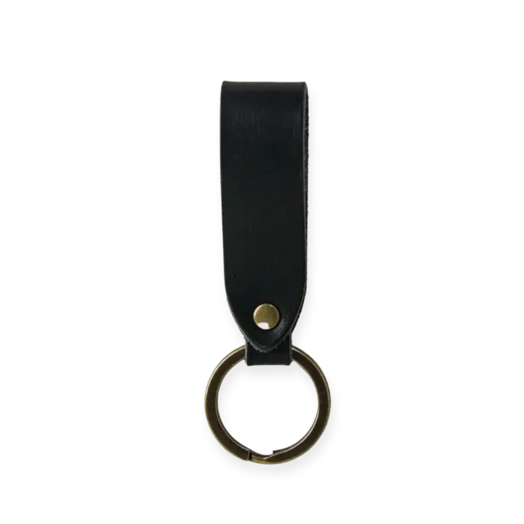 black leather key fob. A stylish Leather Key Fob, a perfect accessory for your keys. Enhance your Me To You Box with this classy addition to personalize your build-your-own gift box.