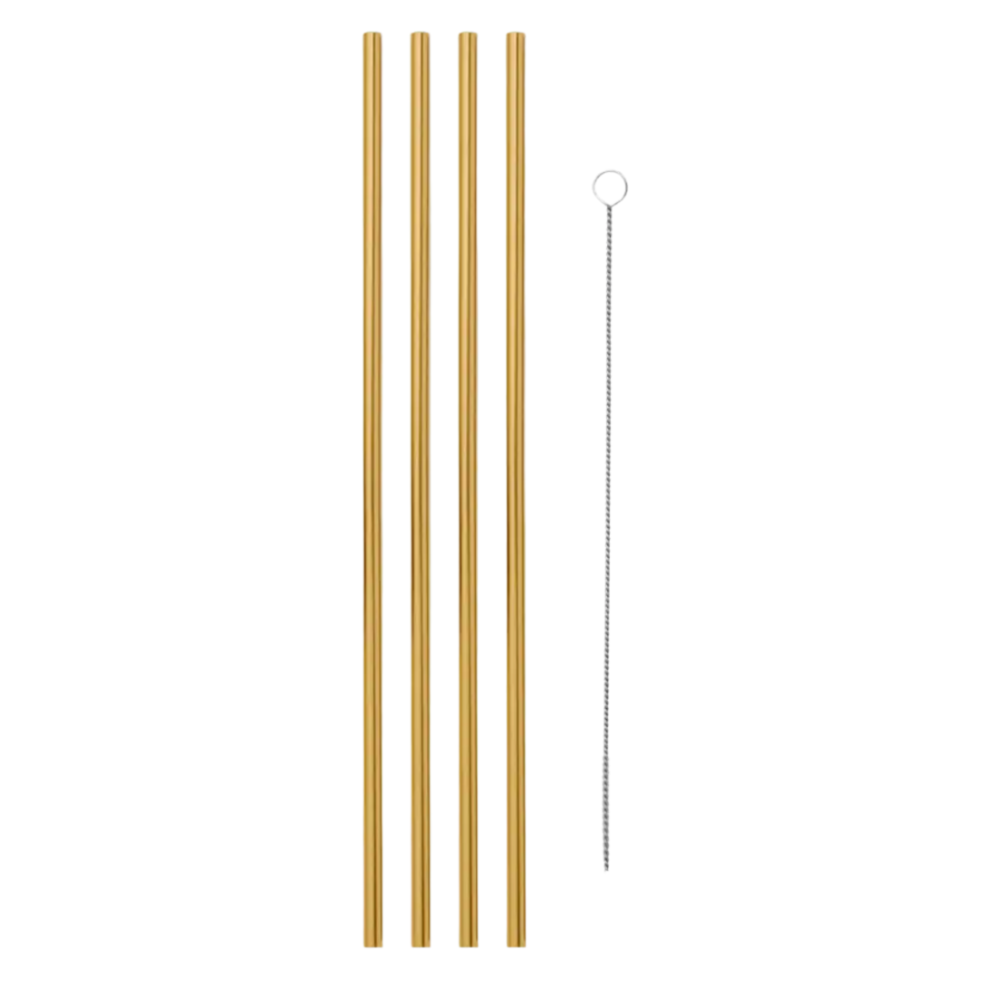 Me To You Box: Upgrade to an eco-conscious lifestyle with our Boxed Set of 4 Gold Metal Straws & Cleaner. Durable stainless steel straws for sustainable sipping pleasure.