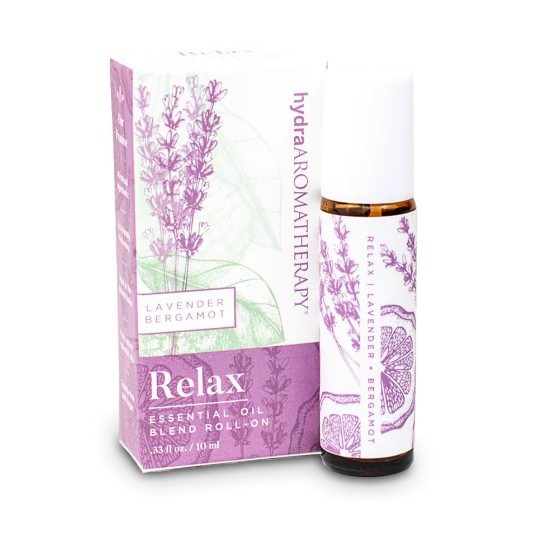 Aromatherapy Relax Essential Oil Roll-On: Tranquil blend for soothing scents, promoting calmness and relaxation on-the-go. Roll away stress.