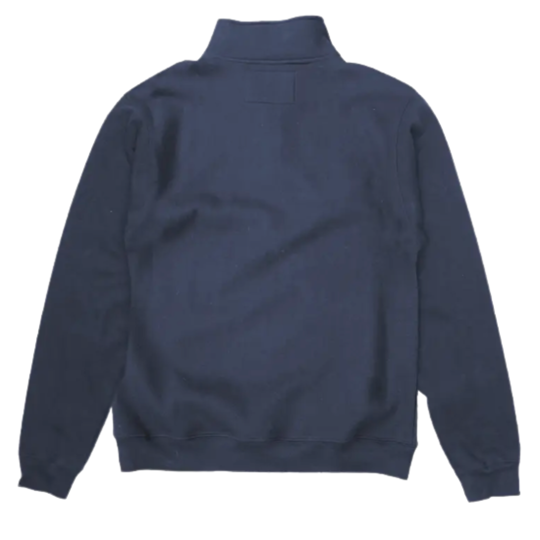 Stay warm in our men's cozy navy quarter-zip pullover, an ideal gift. Add it to your personalized Me To You Box for a warm and fashionable surprise.