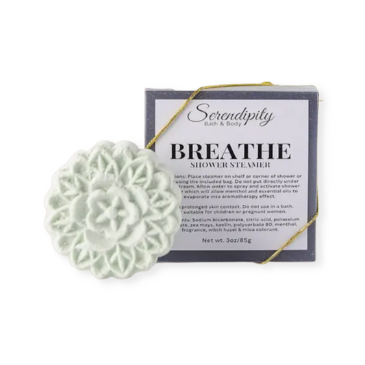 Breathe Shower Steamer – Unwind with the soothing aroma of eucalyptus and menthol. Elevate your shower experience. Add to your personalized gift box at Me To You Box.