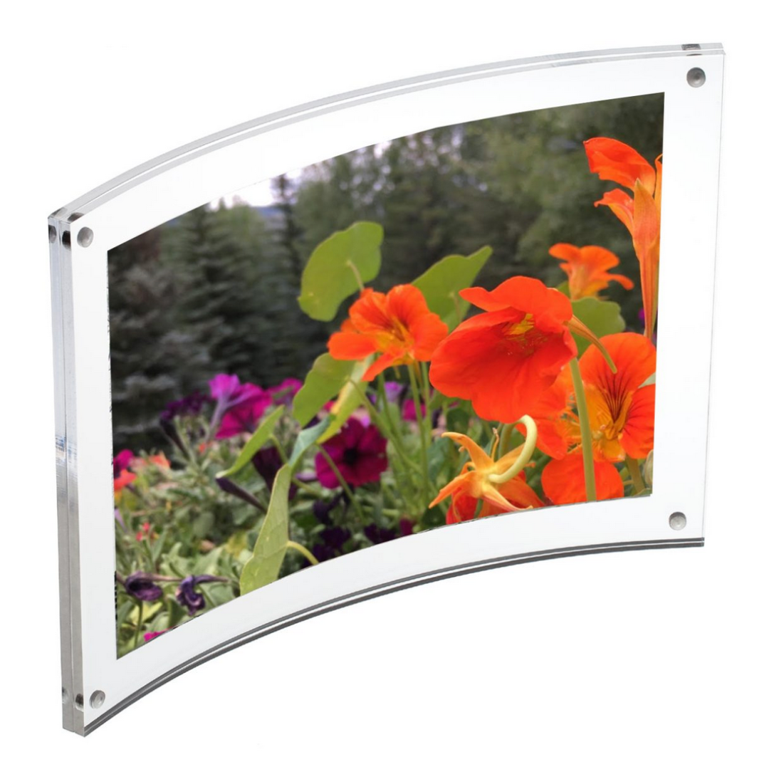 curved acrylic picture frame