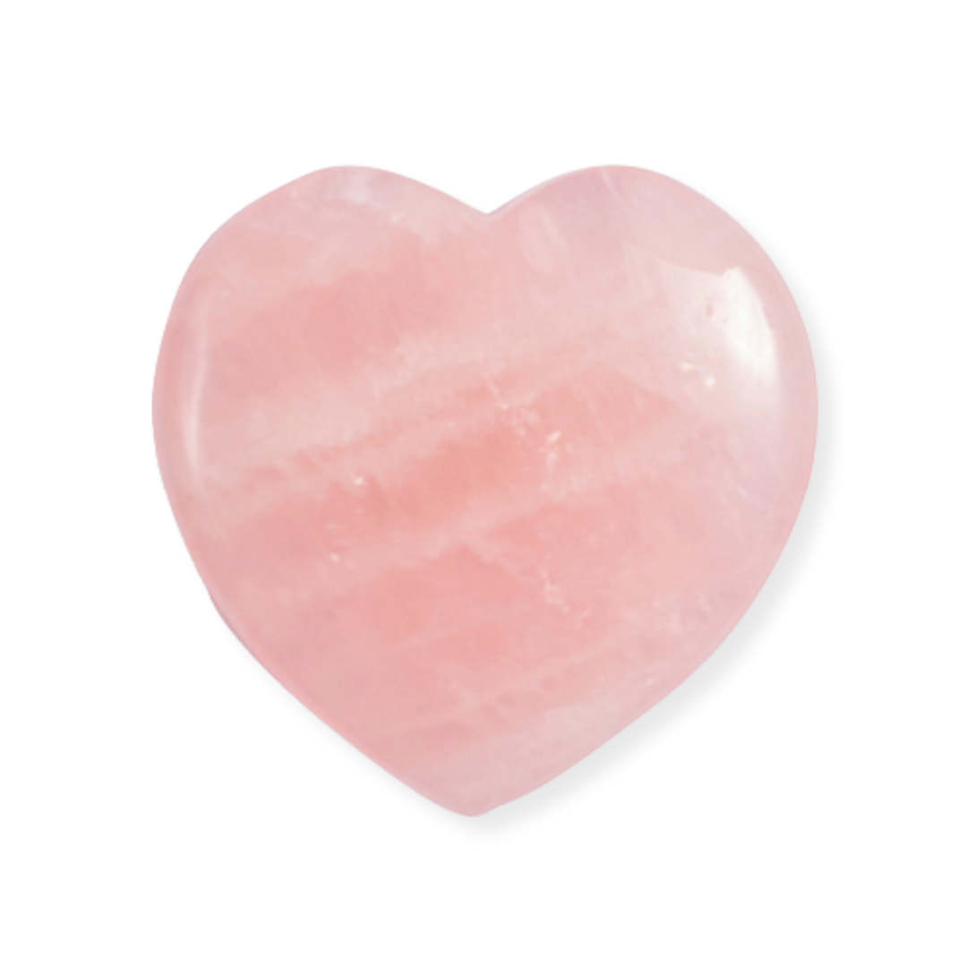 rose quartz pocket heart