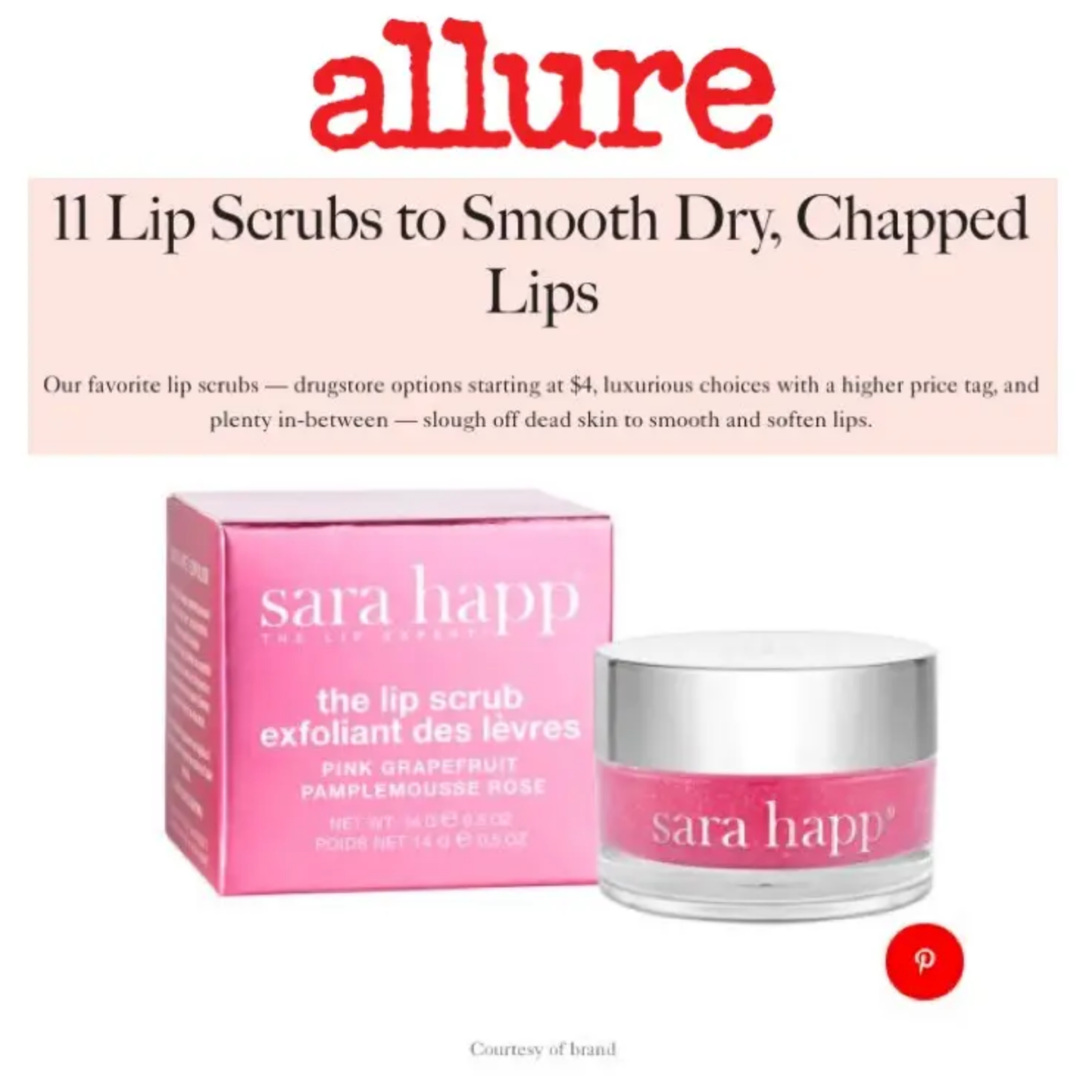 allure favorite lip scrub by sara happ