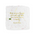 Handmade recycled cotton Amanda Gorman quote paper card measuring 3 x 3 inches, with intricate hot foil letterpress details. The card is elegantly packaged in a glassine envelope, adding a touch of class to the presentation.